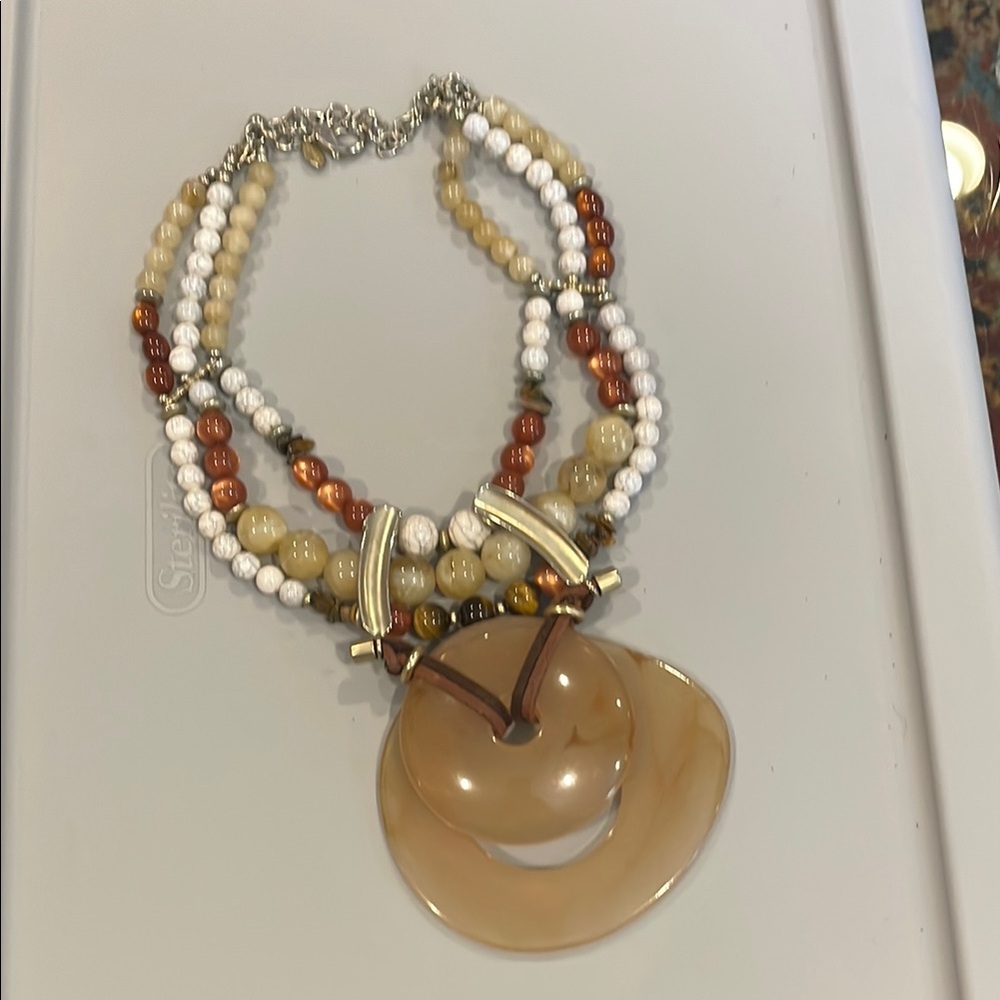 Elegant Multi-Strand Beaded Necklace